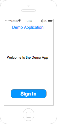 app welcome screen